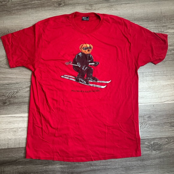 Polo Bear Rare Single Stitch XL Shirt - Made in USA - Picture 1 of 2